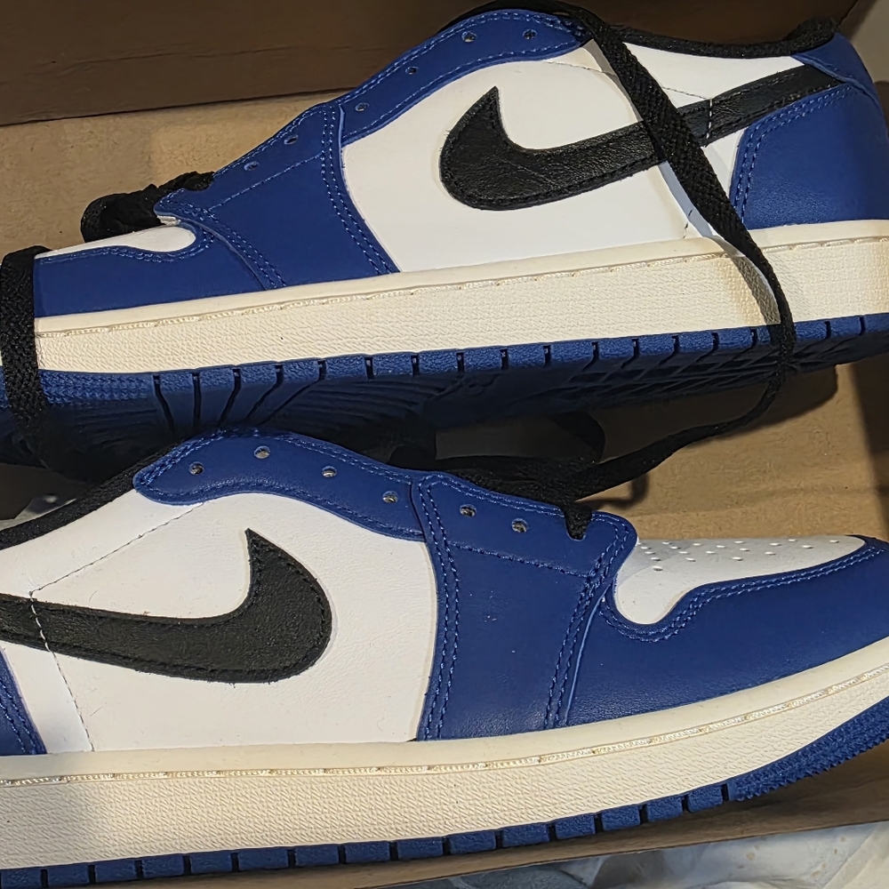 Air Jordan Blue and White Men's Sneakers